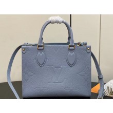Louis Vuitton Monogram Empriente leather OnTheGo PM Tote Bag M46840 Blue Hour 2024