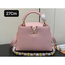Louis Vuitton Taurillon leather Capucines BB Bag M23280 Pink 2024