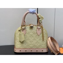 Louis Vuitton Monogram Vernis Alma BB Bag New LV Remix M24063 Chic and Yellow 2024