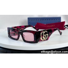 Gucci Rectangular frame Sunglasses 755254 GG1425S 06 2024