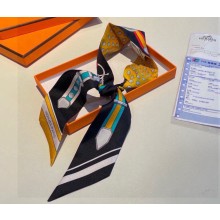 Hermes Twilly Silk Scarf 5x86cm 240221 07 2024