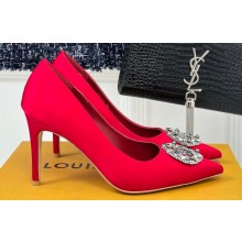 Louis Vuitton Heel 7cm/9cm LV Night Met Pumps in Satin Red 2024