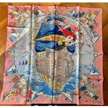 Hermes scarf 90x90cm in silk twill Top Quality 14 2024