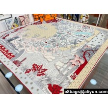 Hermes Shawl 140 Scarf in cashmere and silk 140x140cm Top Quality 128 2024