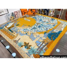 Hermes Shawl 140 Scarf in cashmere and silk 140x140cm Top Quality 129 2024