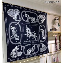 Hermes Shawl 140 Scarf in cashmere and silk 140x140cm Top Quality 133 2024