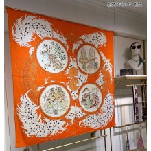 Hermes Shawl 140 Scarf in cashmere and silk 140x140cm Top Quality 49 2024