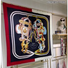 Hermes Shawl 140 Scarf in cashmere and silk 140x140cm Top Quality 55 2024