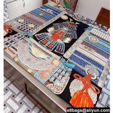 Hermes Shawl 140 Scarf in cashmere and silk 140x140cm Top Quality 79 2024
