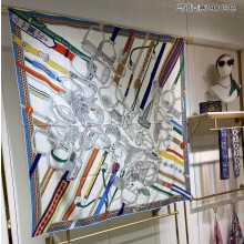Hermes Shawl 140 Scarf in cashmere and silk 140x140cm Top Quality 89 2024