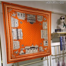 Hermes Shawl 140 Scarf in cashmere and silk 140x140cm Top Quality 90 2024