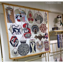 Hermes Shawl 140 Scarf in cashmere and silk 140x140cm Top Quality 98 2024