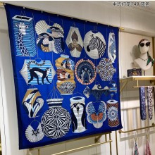 Hermes Shawl 140 Scarf in cashmere and silk 140x140cm Top Quality 100 2024