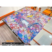 Hermes scarf 90x90cm in silk twill Top Quality 31 2024