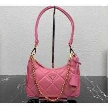Prada Re-Edition 1995 Chaîne Re-Nylon Mini Hobo Bag 1BC204 Pink 2024