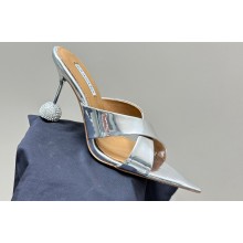 Aquazzura Heel 8.5cm Yes Darling Mules with crossover straps 19 2024