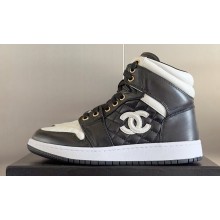 Chanel Quilting CC Logo High-top Sneakers Top Quality 11 2024