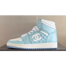 Chanel Quilting CC Logo High-top Women/Men Sneakers Top Quality 05 2024
