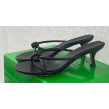 Bottega Veneta Heel 4.5cm Tubular leather Blink Mules Black 2024