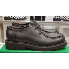 Bottega Veneta leather Haddock Men's Lace-Up Shoe leather Black 2024