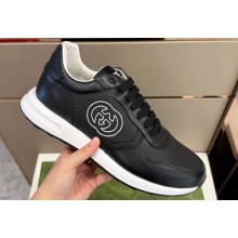 Gucci Calfskin Men's Sneakers with Interlocking G 03 2024