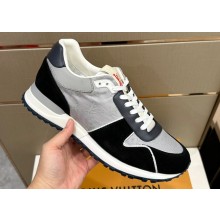 Louis Vuitton Monogram jacquard and suede calf leather Run Away Men's Sneakers Black 2024