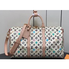 Louis Vuitton Monogram Craggy Keepall Bandoulière 50 Bag M24901 Creamy 2024