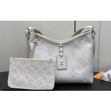 Louis Vuitton BICOLOR Monogram Empreinte CarryAll PM Bag M24141 Pink 2024