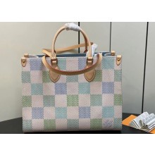 Louis Vuitton Damier Giant canvas OnTheGo MM Bag N40518 Pistachio 2024