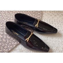 Saint Laurent chris mocassins in Patent Leather Black 2024