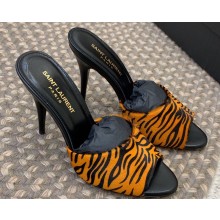 Saint Laurent Heel 9.5cm La 16 Mules in Leo Natural 2024