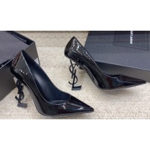 Saint Laurent Heel 10.5cm Opyum Pumps in patent leather 472011 So Black