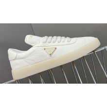 Prada Lane leather Women/Men Sneakers with enameled triangle 2EE394 01 2024