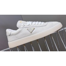 Prada Lane leather Women/Men Sneakers with enameled triangle 2EE394 03 2024