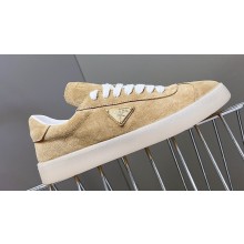 Prada Lane leather Women/Men Sneakers with enameled triangle 2EE394 04 2024