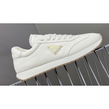 Prada leather Men's Sneakers with enameled triangle 01 2024
