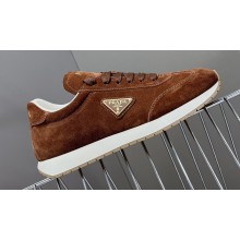 Prada leather Men's Sneakers with enameled triangle 06 2024