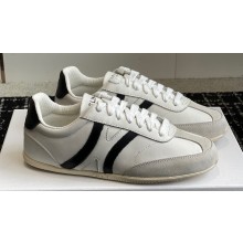 Celine Jogger Low Lace-Up Sneakers In Calfskin & Suede Calfskin White/Black 2024
