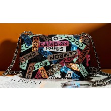 Chanel Sequins & Ruthenium-Finish Metal Small Flap Bag AS4418 Multicolour 2024