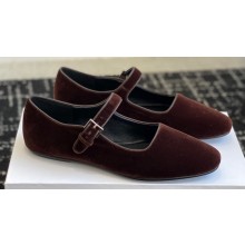 The Row Boheme MJ mary jane shoe in Velvet Coffee 2024