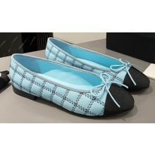 Chanel Lambskin, Embroidery & Grosgrain Ballet flats G45591 Black/Blue 2024