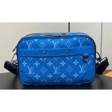 Louis Vuitton Taiga leather and Monogram canvas Alpha Messenger Bag M31016 Blue 2024