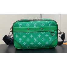 Louis Vuitton Taiga leather and Monogram canvas Alpha Messenger Bag M31014 Green 2024
