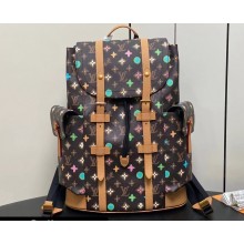 Louis Vuitton Monogram Craggy Canvas Christopher MM Bag M25240 Chocolate 2024