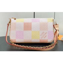 Louis Vuitton Damier Giant canvas Pochette Accessoires Bag N40642 Peach Pink 2024