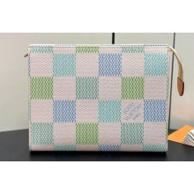 Louis Vuitton Damier Giant canvas Toilet Pouch Bag N40740 Pistachio Green 2024