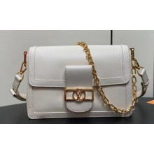 Louis Vuitton Dauphine Soft MM Bag M25050 White 2024