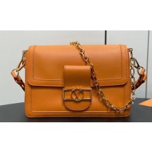 Louis Vuitton Dauphine Soft MM Bag M25048 Orange 2024