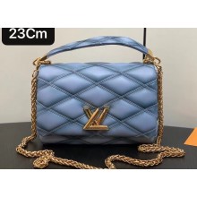 Louis Vuitton Lamb leather GO-14 MM Bag M24186 Ecume Gray 2024