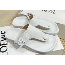 Loewe Ease toe post Women/Men sandals in goatskin White 2024